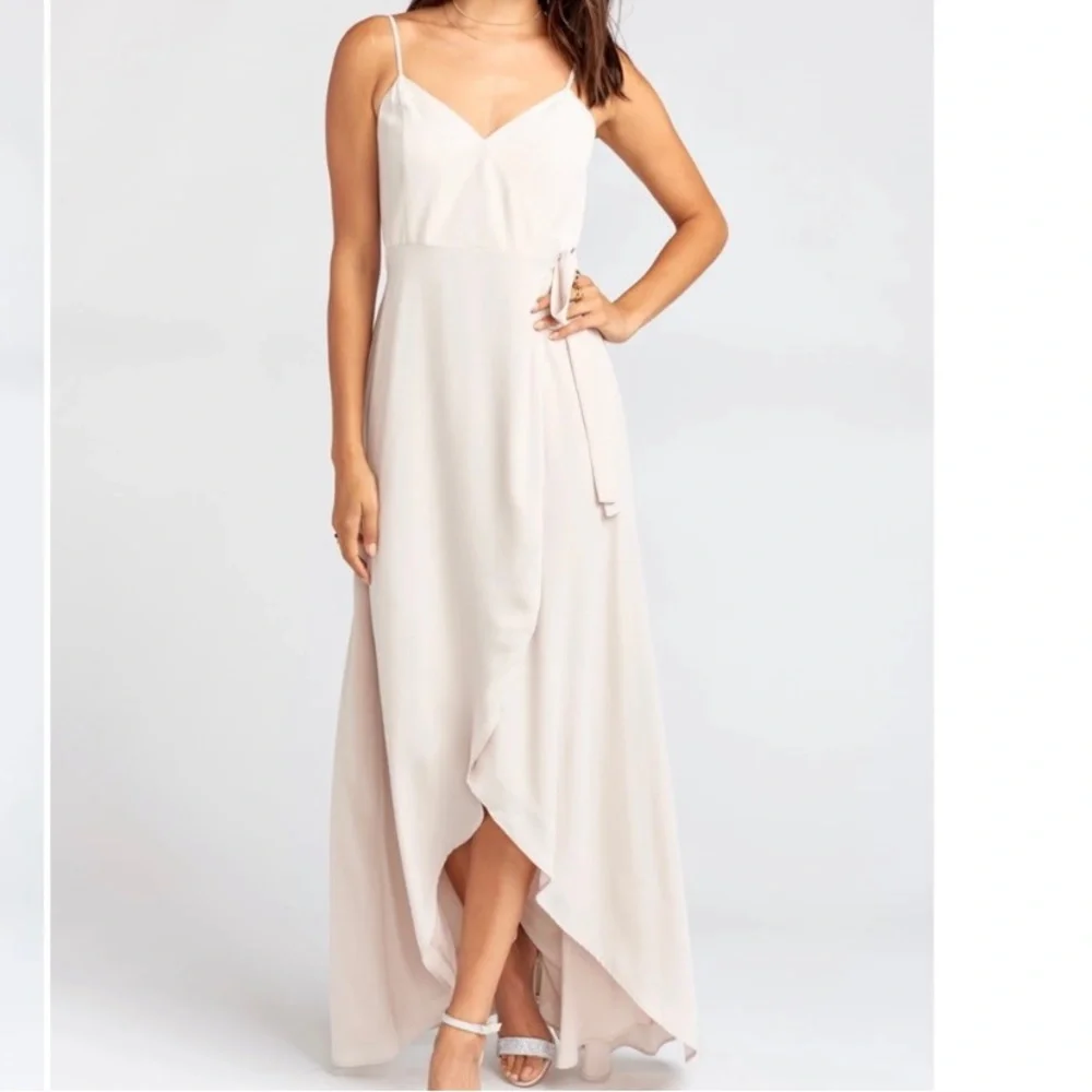 Show Me Your MuMu Mariah Wrap Mini Dress Show Me the Ring Crisp